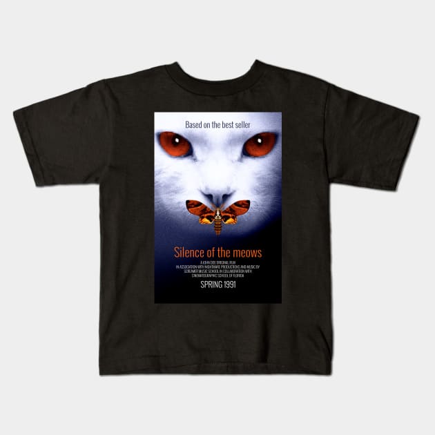 Silence of The Meows Kids T-Shirt by YungBick